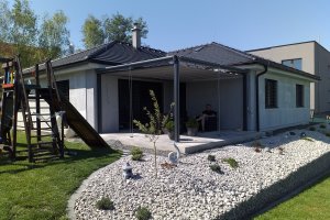 Cubolino - zahradní pergola, realizace Bohemiaflex CS