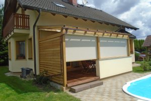 Pergola Latin a Screen Zip, realizace Bohemiaflex CS