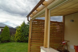 Pergola Latin a Screen Zip, realizace Bohemiaflex CS