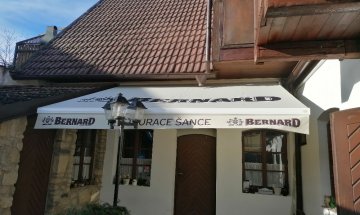 Markýza Sirius, restaurace Šance, realizace Bohemiaflex CS