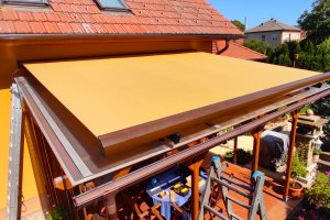 Terasová markýza Veranda Box, realizace Bohemiaflex CS