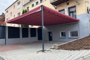 Pergola Latin 80, Bar 66 v Opavě, realizace Bohemiaflex CS