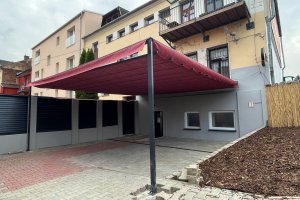 Pergola Latin 80, Bar 66 v Opavě, realizace Bohemiaflex CS