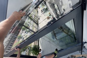 Pergola Linie + Posuvné skleněné stěny, realizace Bohemiaflex CS