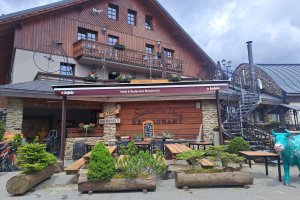Markýzový přístřešek, Restaurace Šumava Inn, realizace Bohemiaflex CS