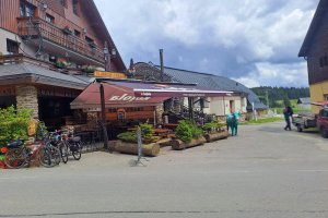 Markýzový přístřešek, Restaurace Šumava Inn, realizace Bohemiaflex CS