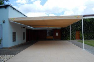 Pergola Latin 80, Domov pro seniory sv. Hedviky, Kravaře, realizace Bohemiaflex CS