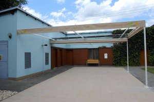 Pergola Latin 80, Domov pro seniory sv. Hedviky, Kravaře, realizace Bohemiaflex CS