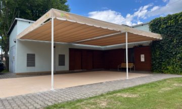 Pergola Latin 80, Domov pro seniory sv. Hedviky, Kravaře, realizace Bohemiaflex CS