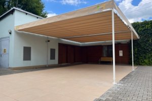 Pergola Latin 80, Domov pro seniory sv. Hedviky, Kravaře, realizace Bohemiaflex CS