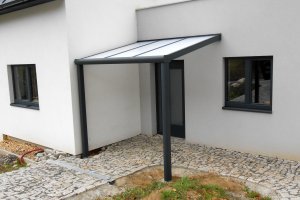 Pergola Piazza 2625x2300mm, RAL 7016, realizace Bohemiaflex CS