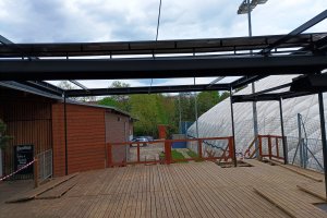 Pergola Latin 80, Sportovní areál HAMR, Praha, realizace Bohemiaflex CS