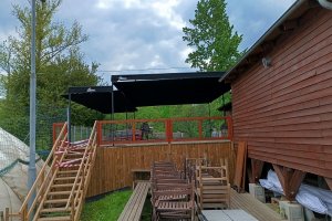 Pergola Latin 80, Sportovní areál HAMR, Praha, realizace Bohemiaflex CS
