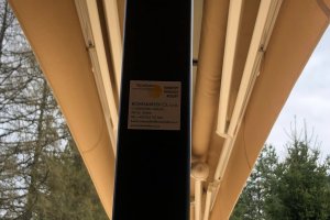 Markýzový přístřešek, RESORT SLUNCE, Osečná, realizace Bohemiaflex CS