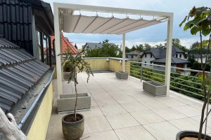 Pergola Cubolino, RAL 1013, realizace Bohemiaflex CS