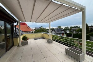 Pergola Cubolino, RAL 1013, realizace Bohemiaflex CS