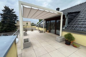 Pergola Cubolino, RAL 1013, realizace Bohemiaflex CS