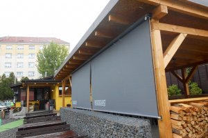 Markýza Sandra EXT, RAL 7016, realizace Bohemiaflex CS