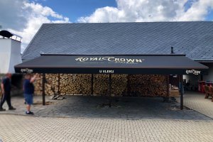 Markýzový přístřešek restaurace U Vleku, Horní Podluží, realizace Bohemiaflex CS