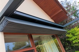 Pergola Cubolino, RAL 7016, rozměr 3540 x 4610 mm, realizace Bohemiaflex CS