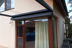 Pergola Cubolino, RAL 7016, rozměr 3540 x 4610 mm, realizace Bohemiaflex CS