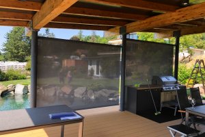 Markýza Sandra EXT, RAL 7037, realizace Bohemiaflex CS