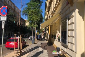 Markýza Sirius, restaurace Per Te, Praha 2, realizace Bohemiaflex CS