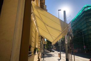 Markýza Sirius, restaurace Per Te, Praha 2, realizace Bohemiaflex CS