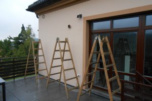 Kazetová markýza Arkobox, RAL 8017 hnědá, 6800 x 4000 mm, realizace Bohemiaflex CS