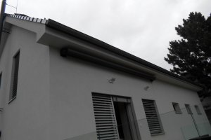 Kazetová markýza Arkobox, 5200 x 4000 mm, RAL 7016 antracitová, realizace Bohemiaflex CS