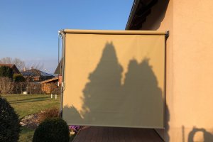 Pergola Cubolino a Sandra EXT, RAL 7016 antracit jemná struktura, Cubolino rozměr 4000 x 2550 mm, realizace Bohemiaflex CS