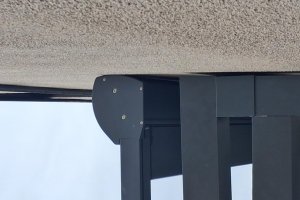 Climavelum Zip, markýza pro zimní zahradu, RAL 7016 antracit, realizace Bohemiaflex CS