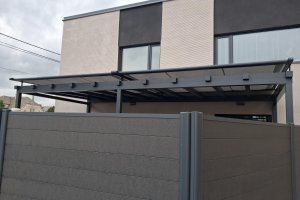 Climavelum Zip, markýza pro zimní zahradu, RAL 7016 antracit, realizace Bohemiaflex CS
