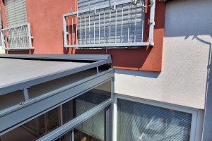 Climavelum Zip, markýza pro zimní zahradu, RAL 7016 antracit, rozměr: 5 235 mm x 4 600 mm, realizace Bohemiaflex CS