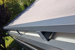 Climavelum Zip, markýza pro zimní zahradu, RAL 7016 antracit, rozměr: 5 235 mm x 4 600 mm, realizace Bohemiaflex CS